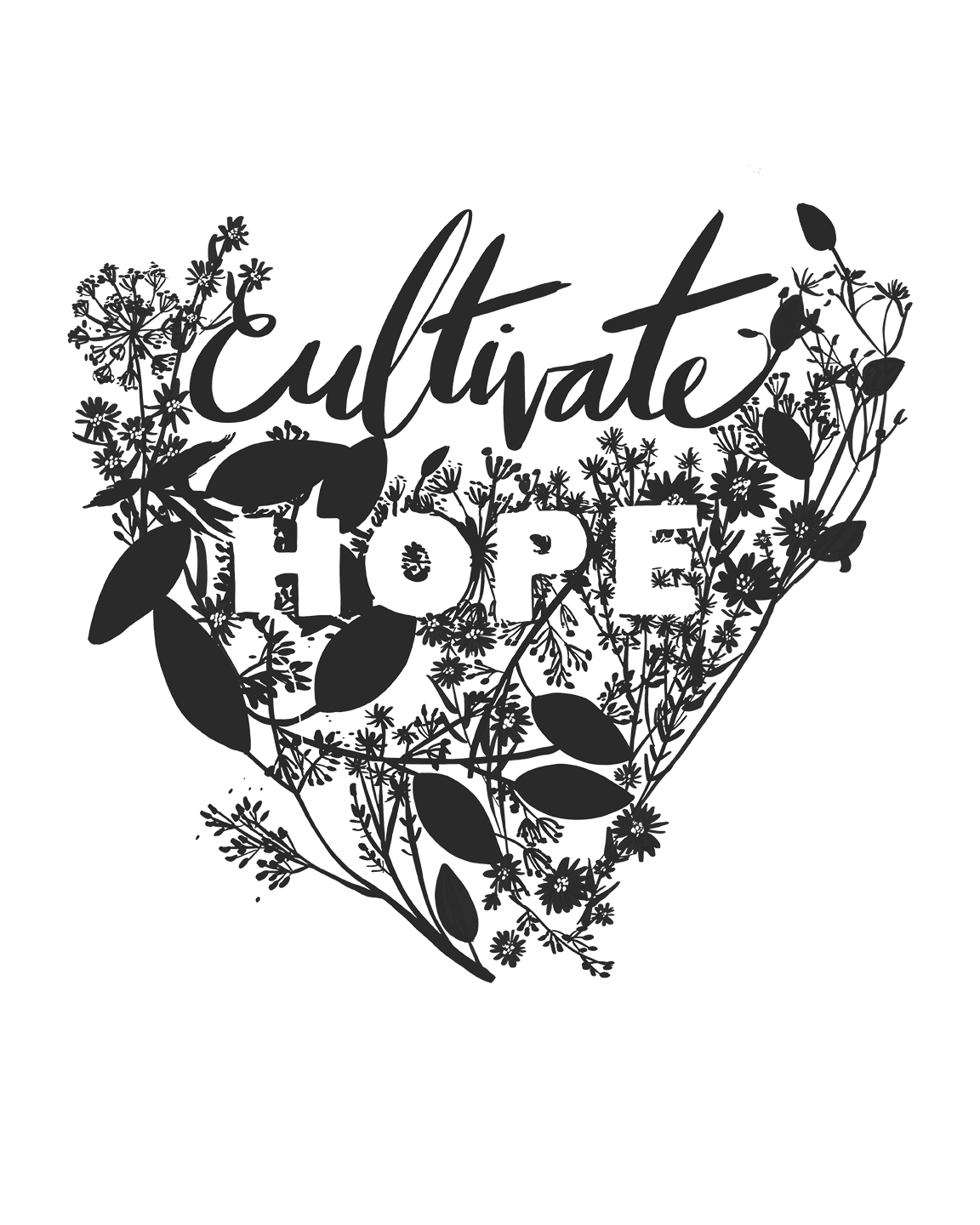 Cultivate Hope - Digital Print - Baby Jives Co