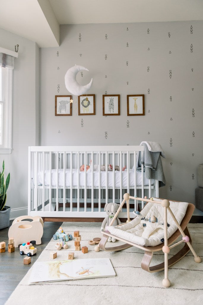 Ezra's minimal, gender-neutral nursery