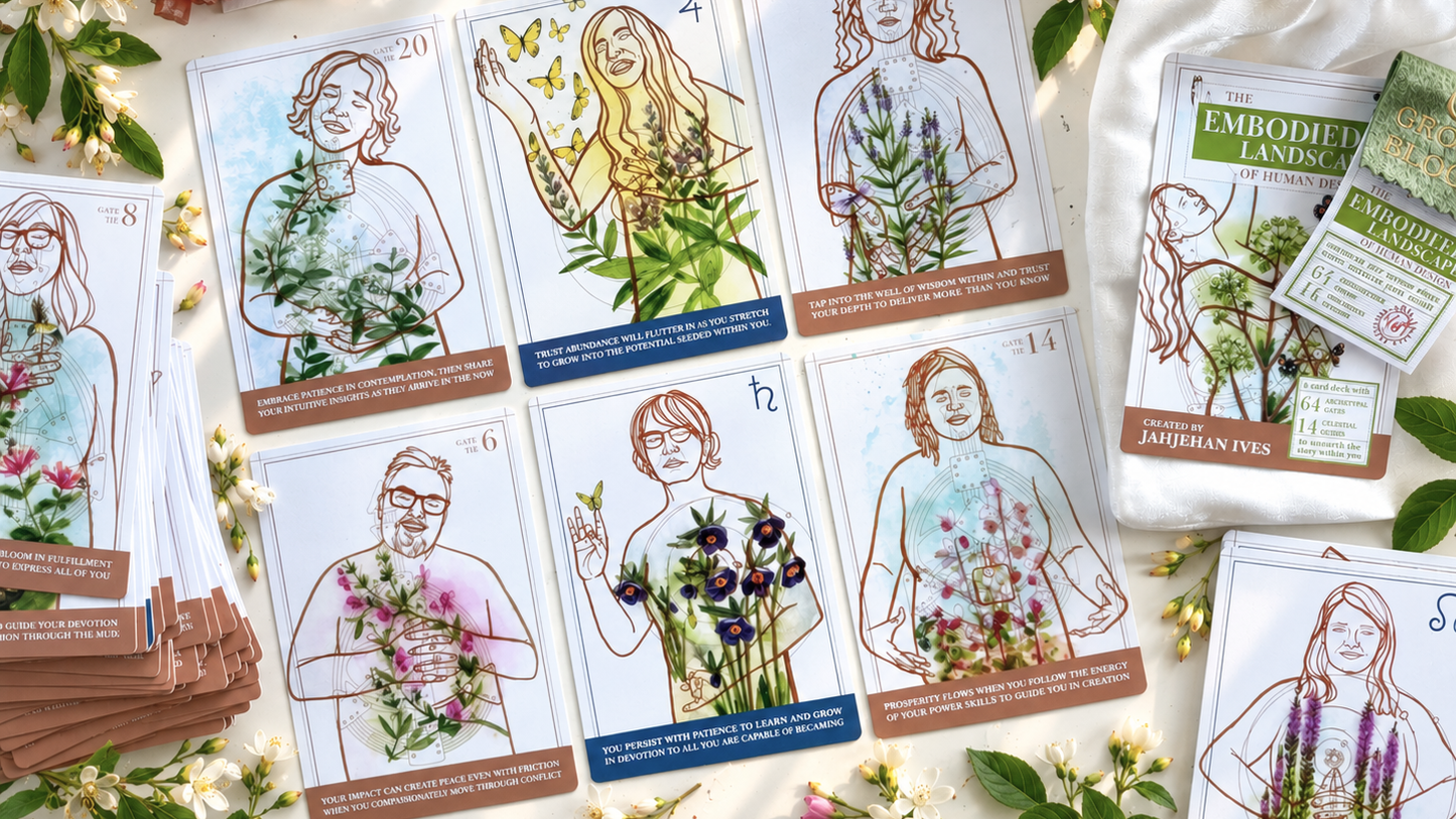 Artist Edition Card Deck - The EmbodieHD Landscape of Human Design Lavender Creative Jives Co