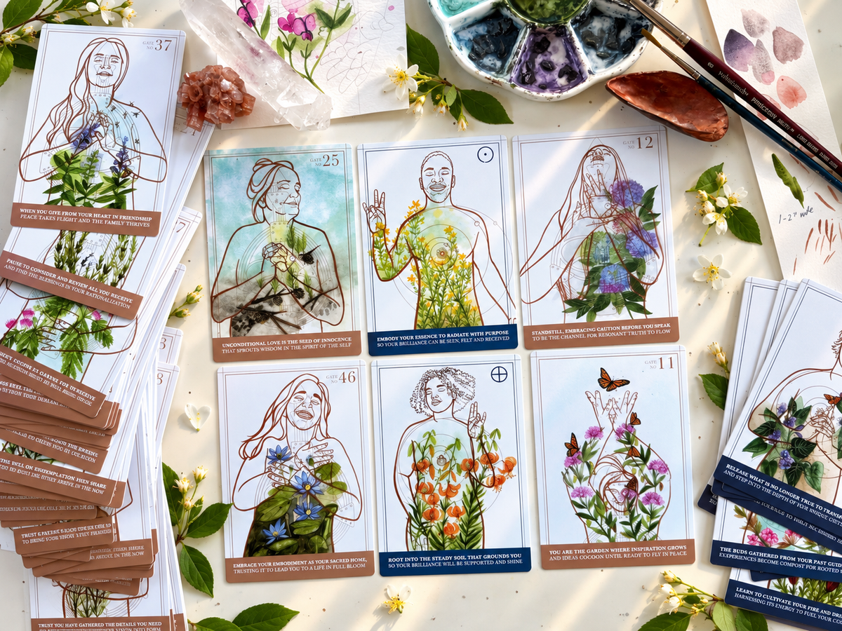 Artist Edition Card Deck - The EmbodieHD Landscape of Human Design Lavender Creative Jives Co
