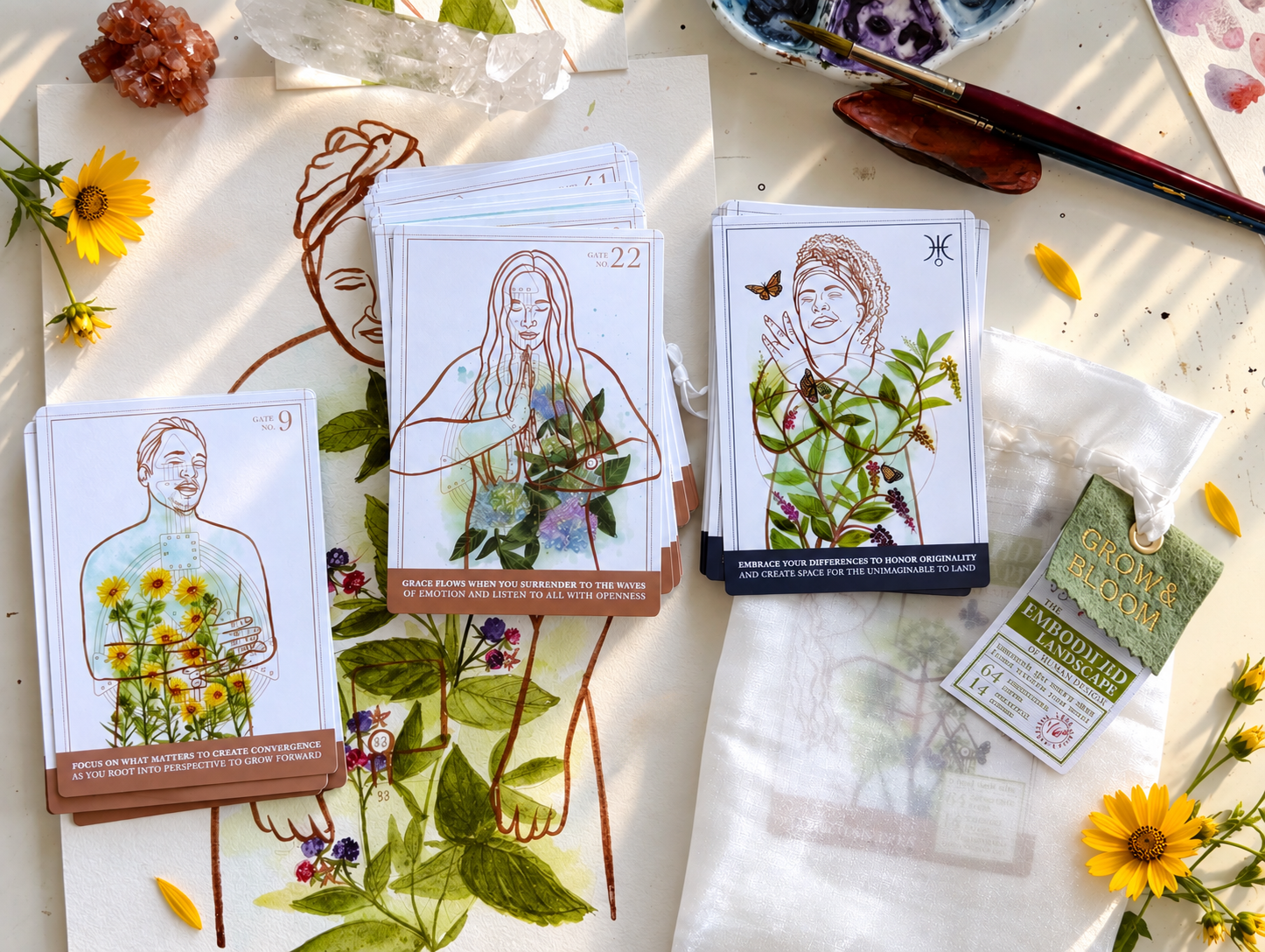 Artist Edition Card Deck - The EmbodieHD Landscape of Human Design Lavender Creative Jives Co