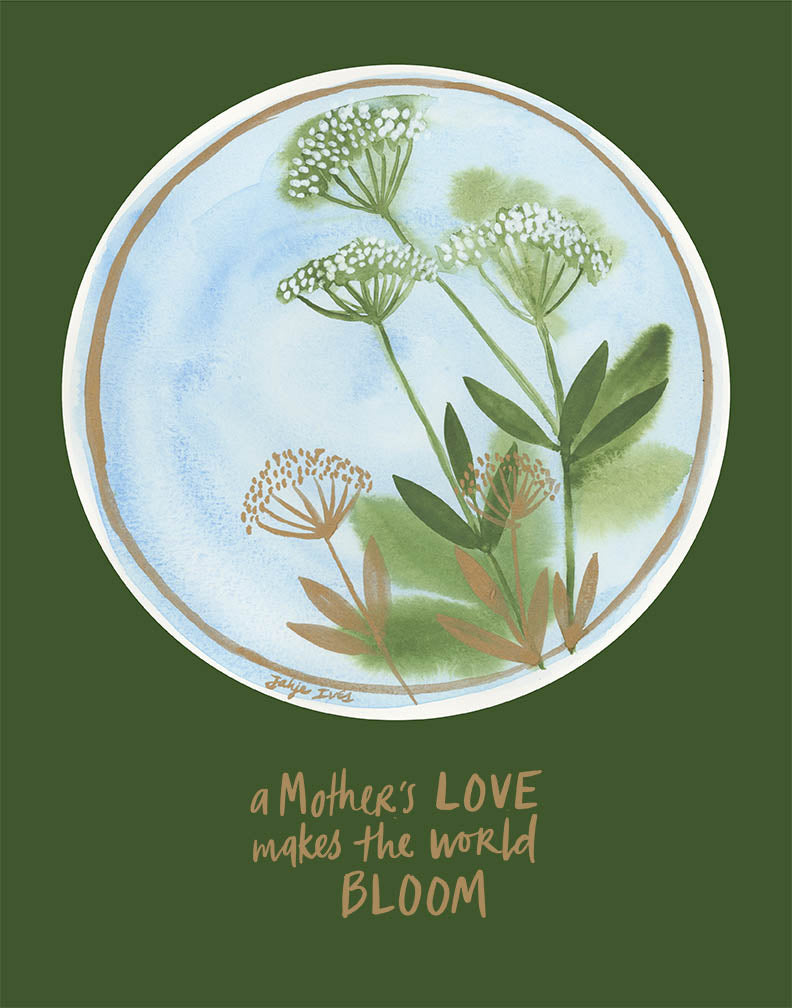 Mother's Love Green - Digital Download 11x14 Print - Baby Jives Co