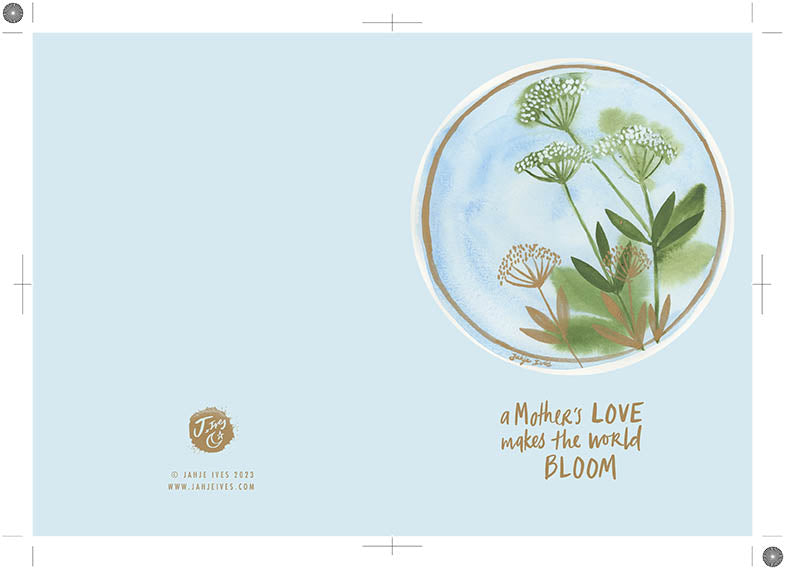 Mother's Love Blue - Digital Download Card - Baby Jives Co