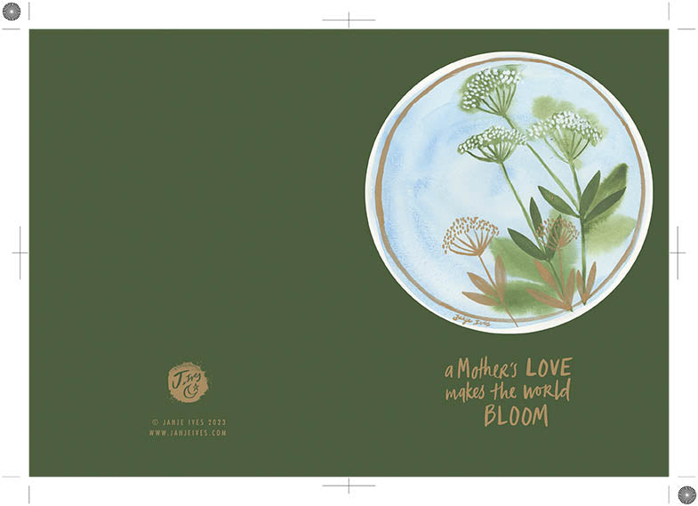 Mother's Love Green - Digital Download Card - Baby Jives Co