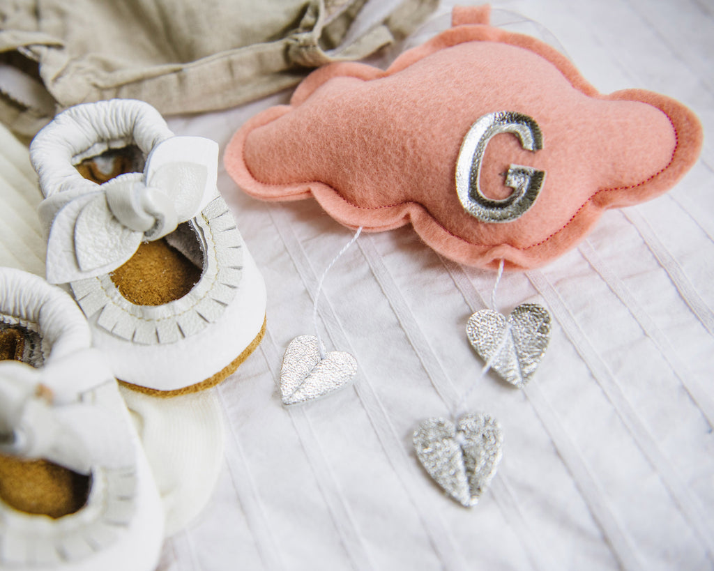 Luxe Mini Heart Cloud Personalized - Baby Jives Co