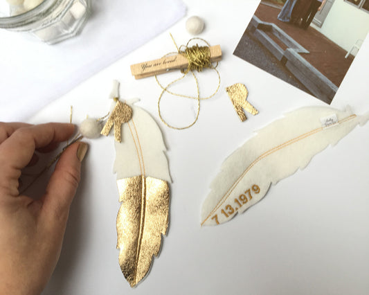 Angel Feather - Personalized - Baby Jives Co