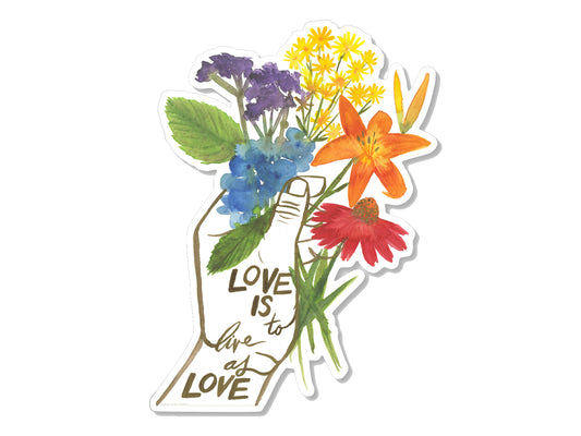 LIVE AS LOVE Sticker - Baby Jives Co